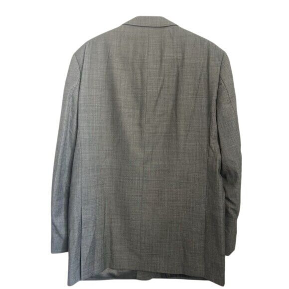 Calvin Klein Mens Gray Extreme Slim Fit 2-Piece Suit 46L Wool Jacket & Pants - Picture 4 of 11